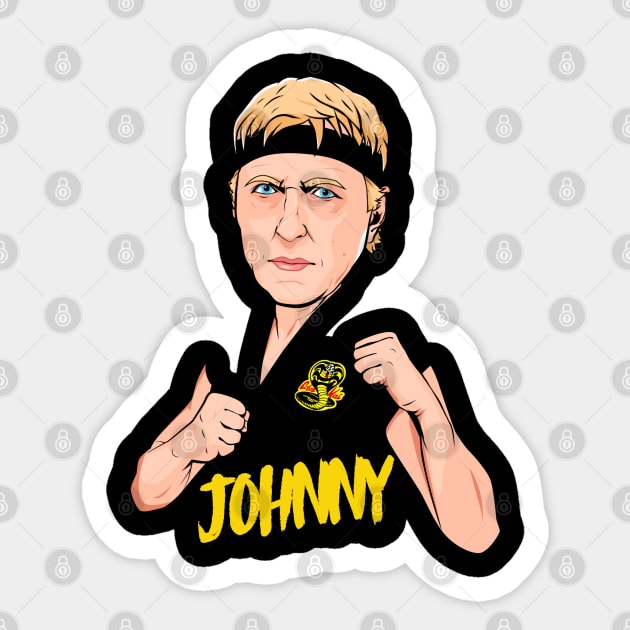 Johnny Lawrence Cobra Kai Sticker by portraiteam